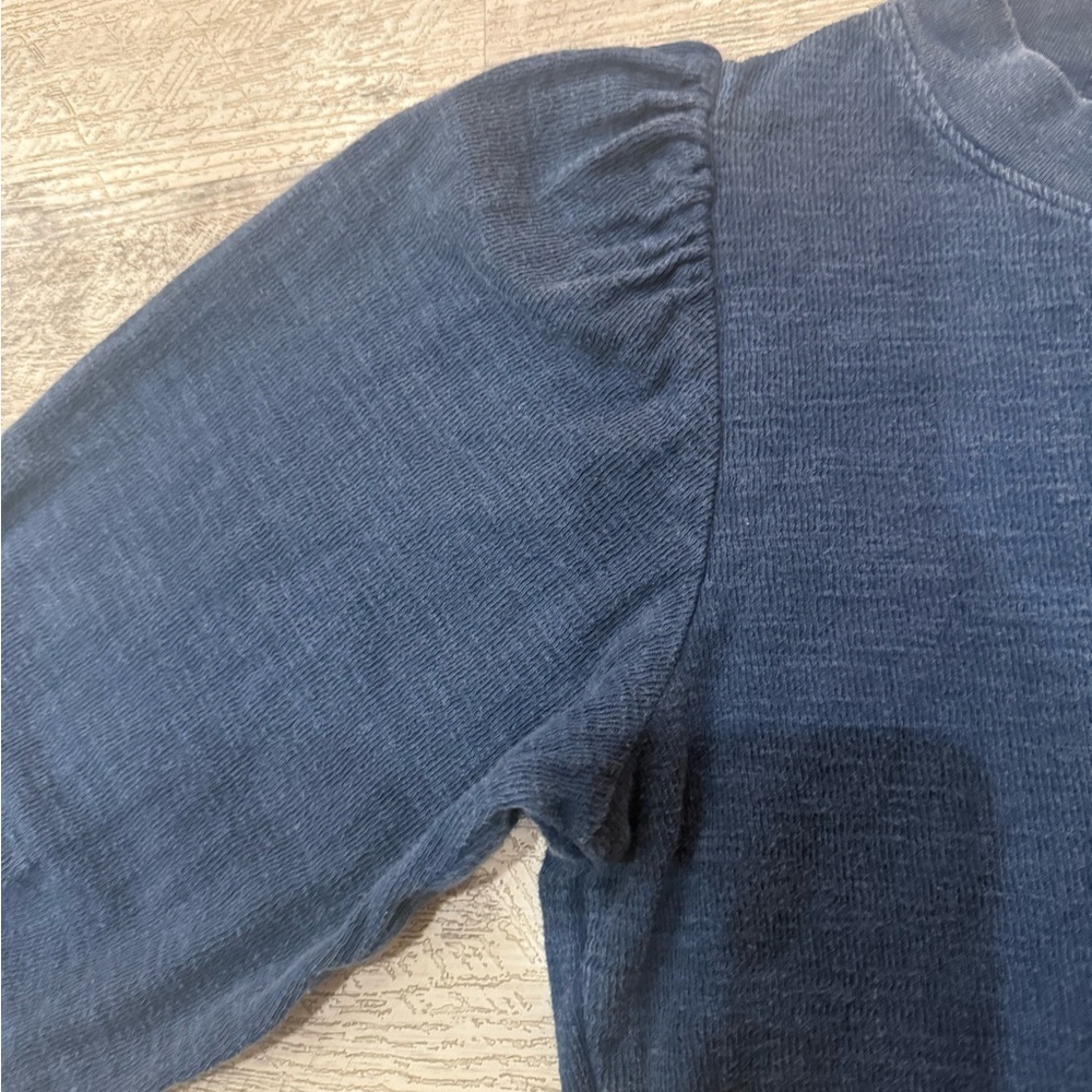 Apiece Apart Denim Blue Cotton Top - Picture 3 of 8